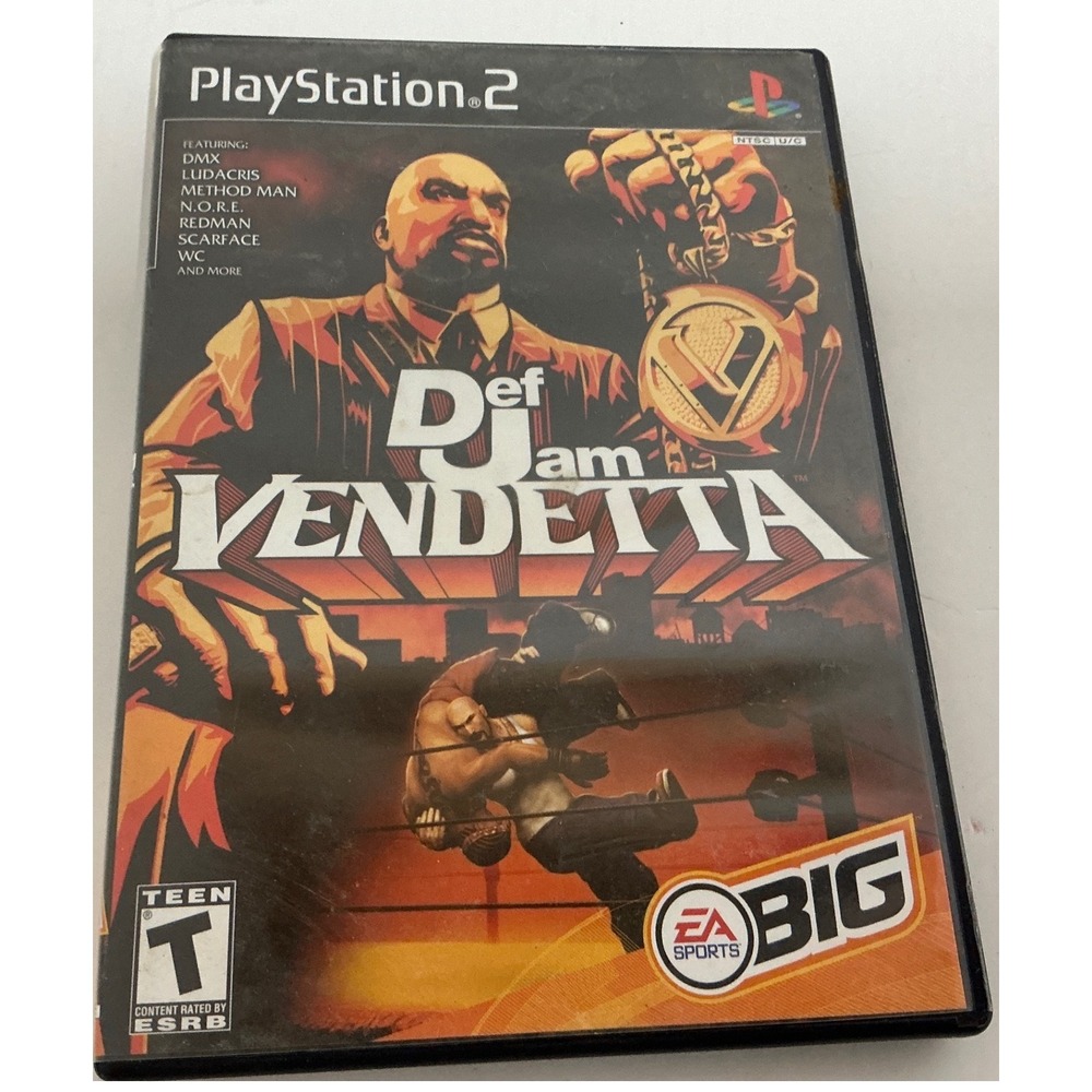 EA Sports Def Jam Vendetta PS2 Vintage Y2K Fighting Game Complete With Manual